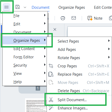 How to Split Pages in PDF