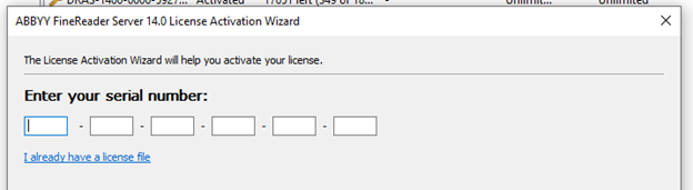 abbyy finereader 14 serial number activation code
